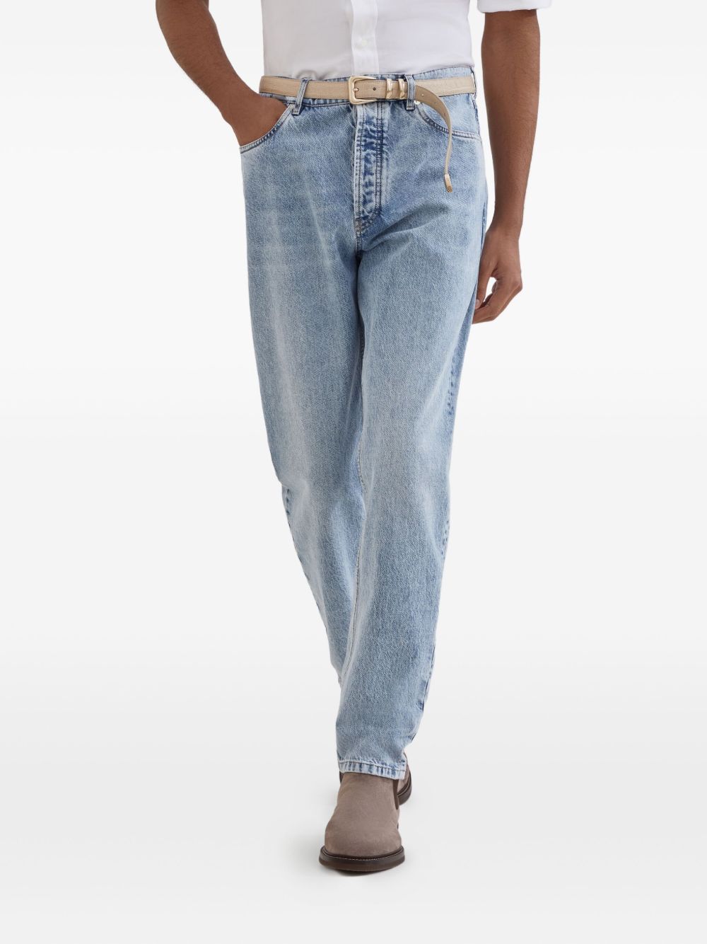 BRUNELLO CUCINELLI Classic Denim Cotton Jeans for Men - FW25