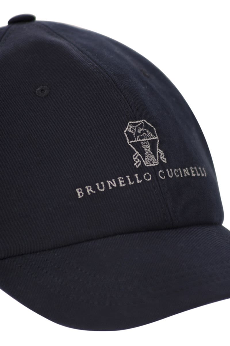 BRUNELLO CUCINELLI Logo Cotton Baseball Cap