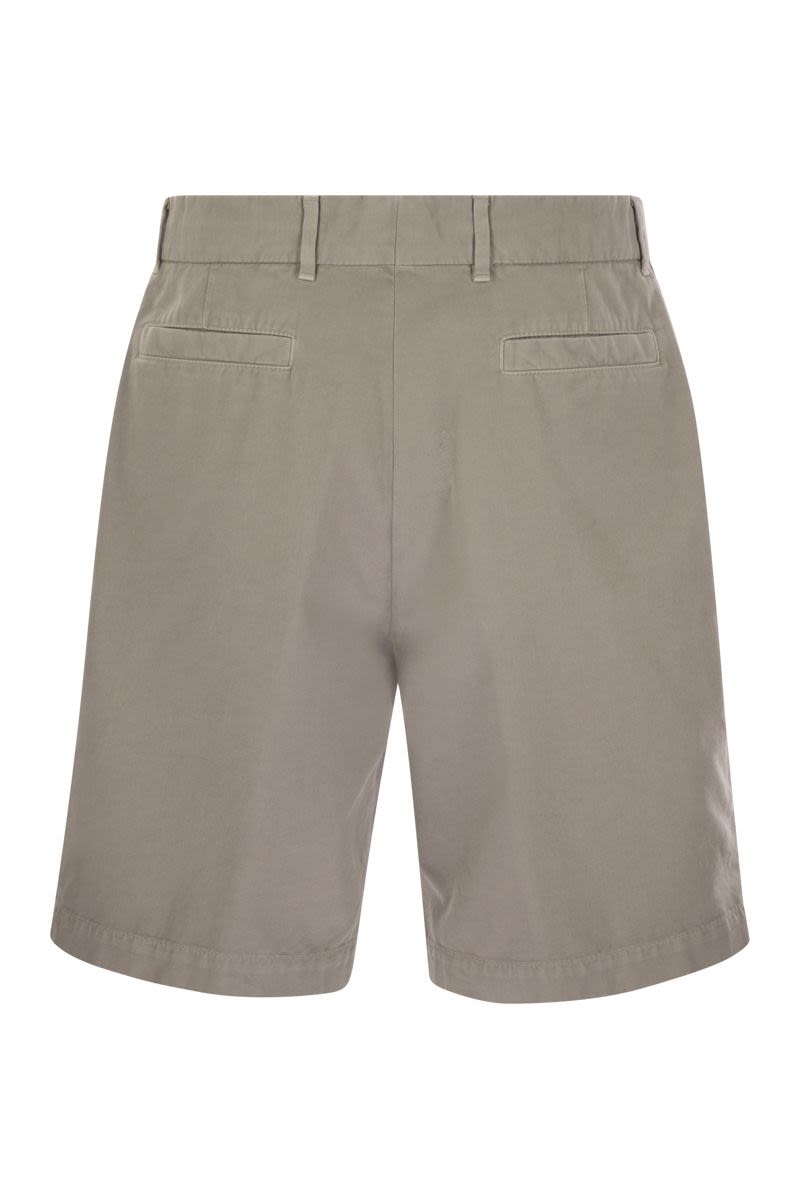 BRUNELLO CUCINELLI Cotton Gabardine Bermuda Shorts
