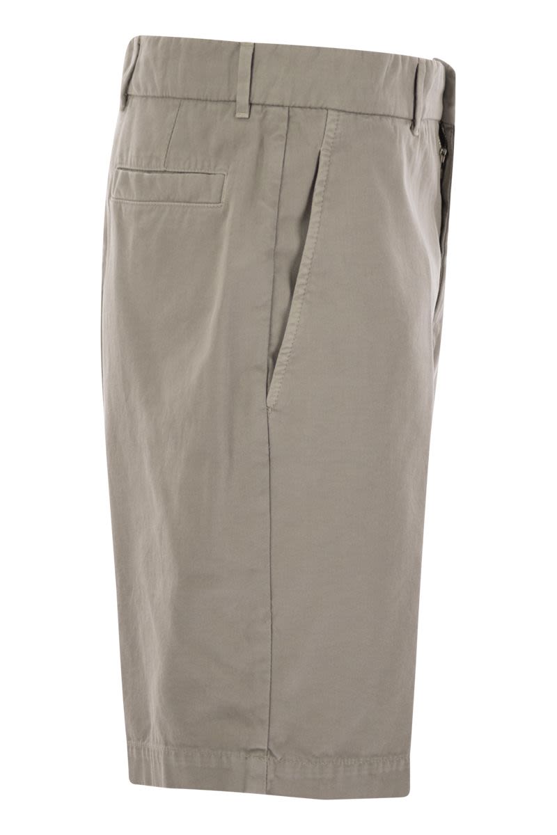 BRUNELLO CUCINELLI Cotton Gabardine Bermuda Shorts