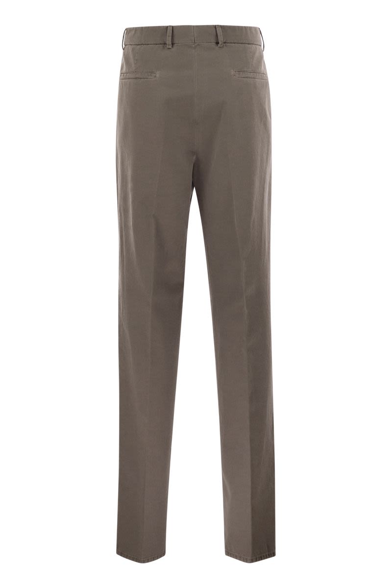 BRUNELLO CUCINELLI Leisure Fit Velvet Trousers with Darts