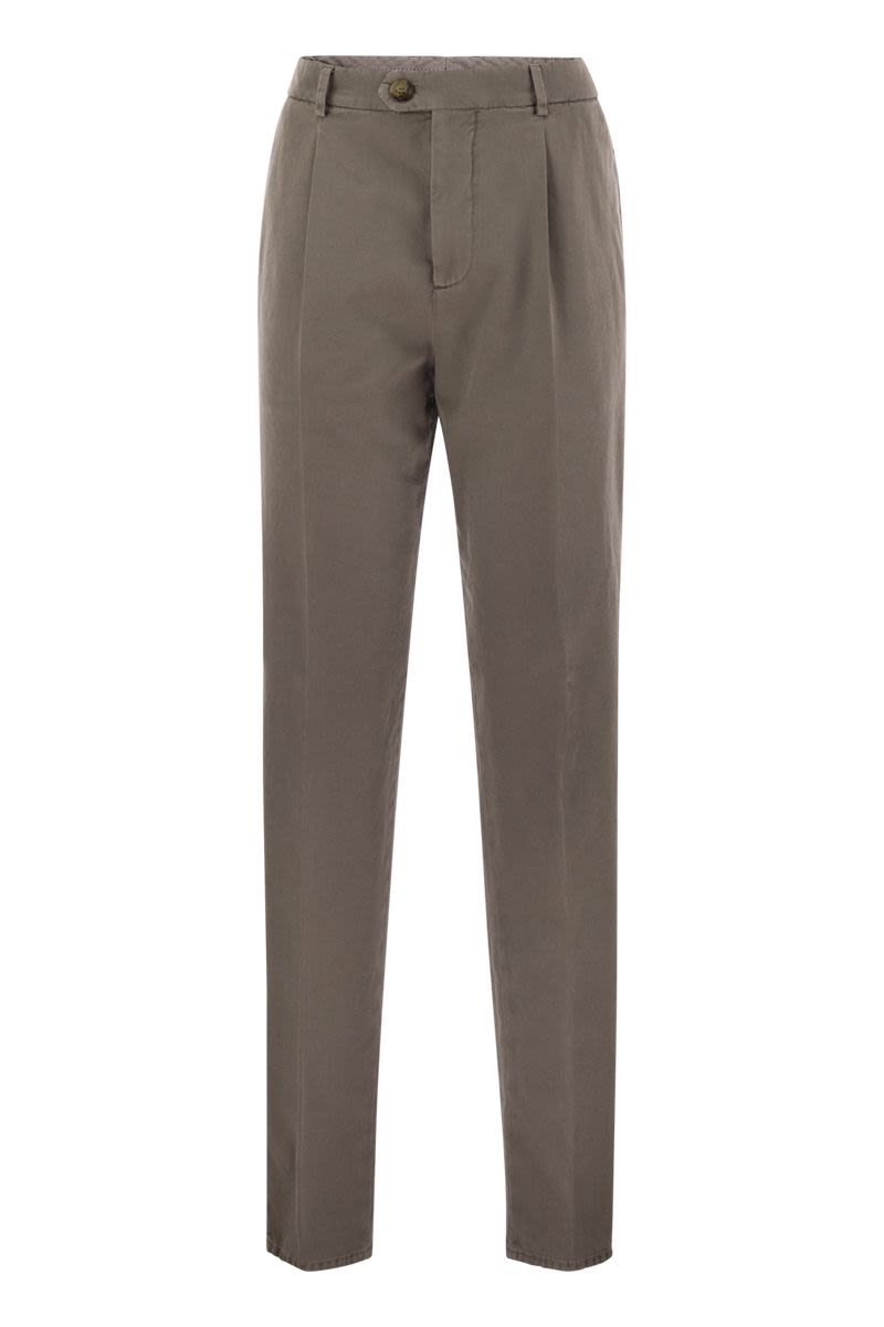 BRUNELLO CUCINELLI Leisure Fit Velvet Trousers with Darts