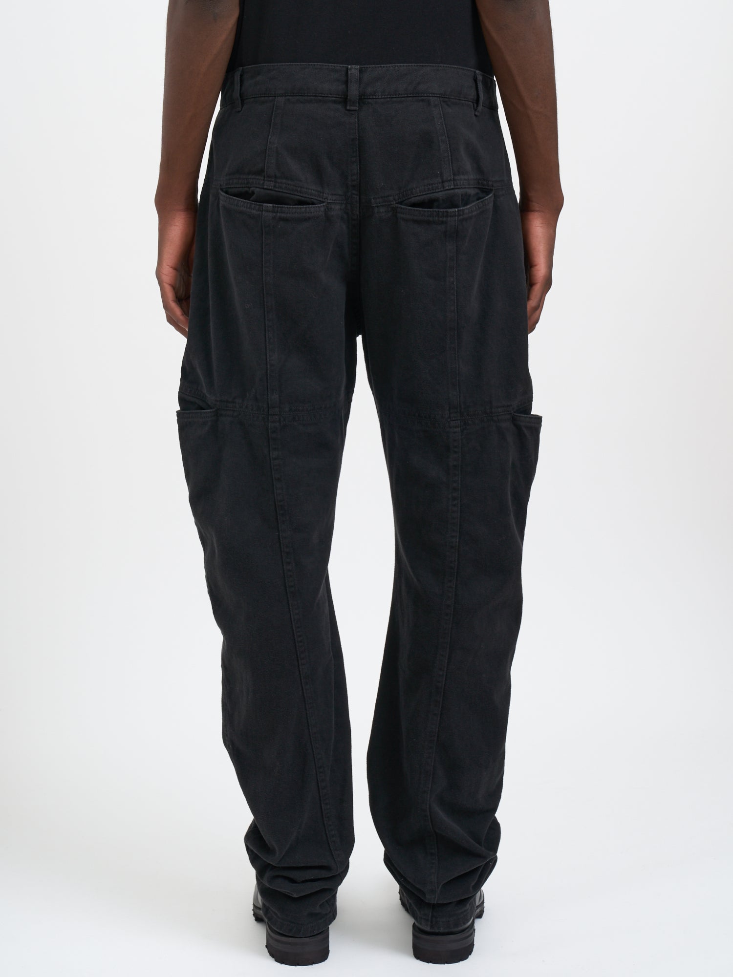ANDREA YA'AQOV Men's Denim Pocket Trousers - Size M