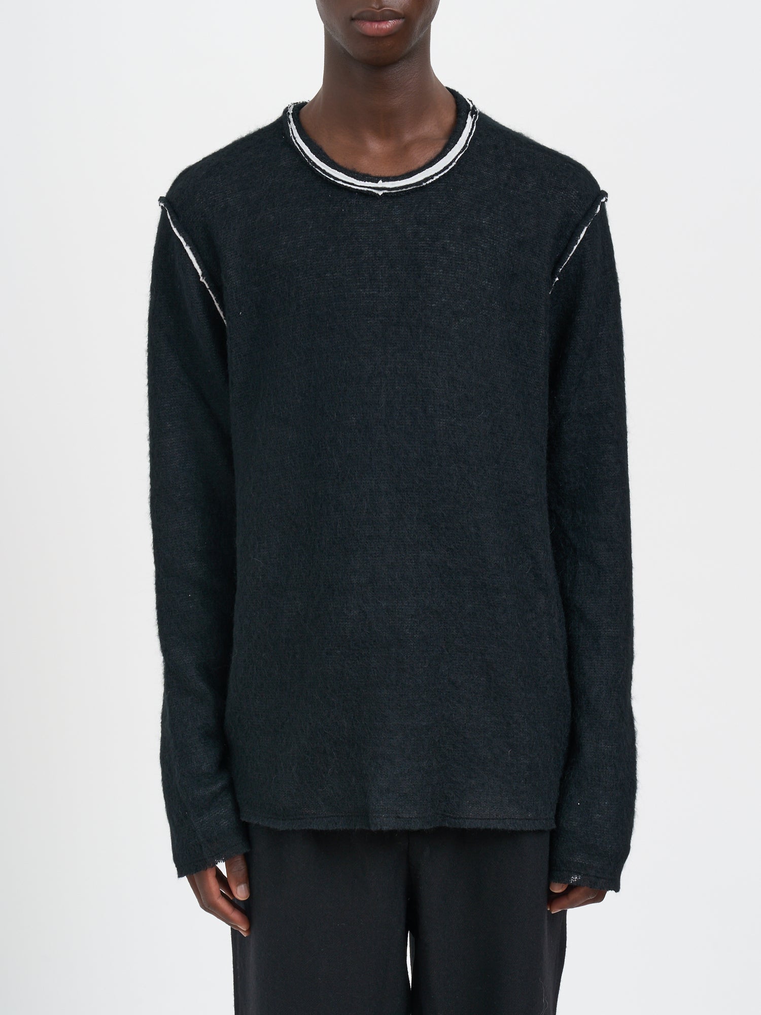 ANDREA YA'AQOV Bamboo Crew Neck Sweater - Men's Size M