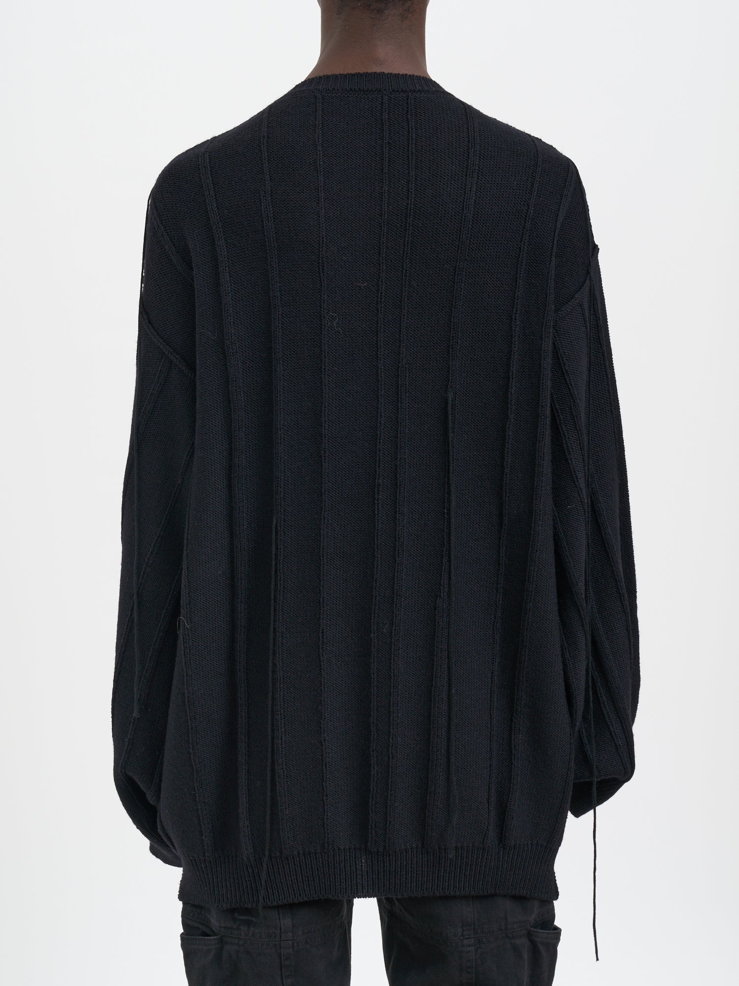 ANDREA YA'AQOV Oversized Wool Crew Neck Sweater - Size M
