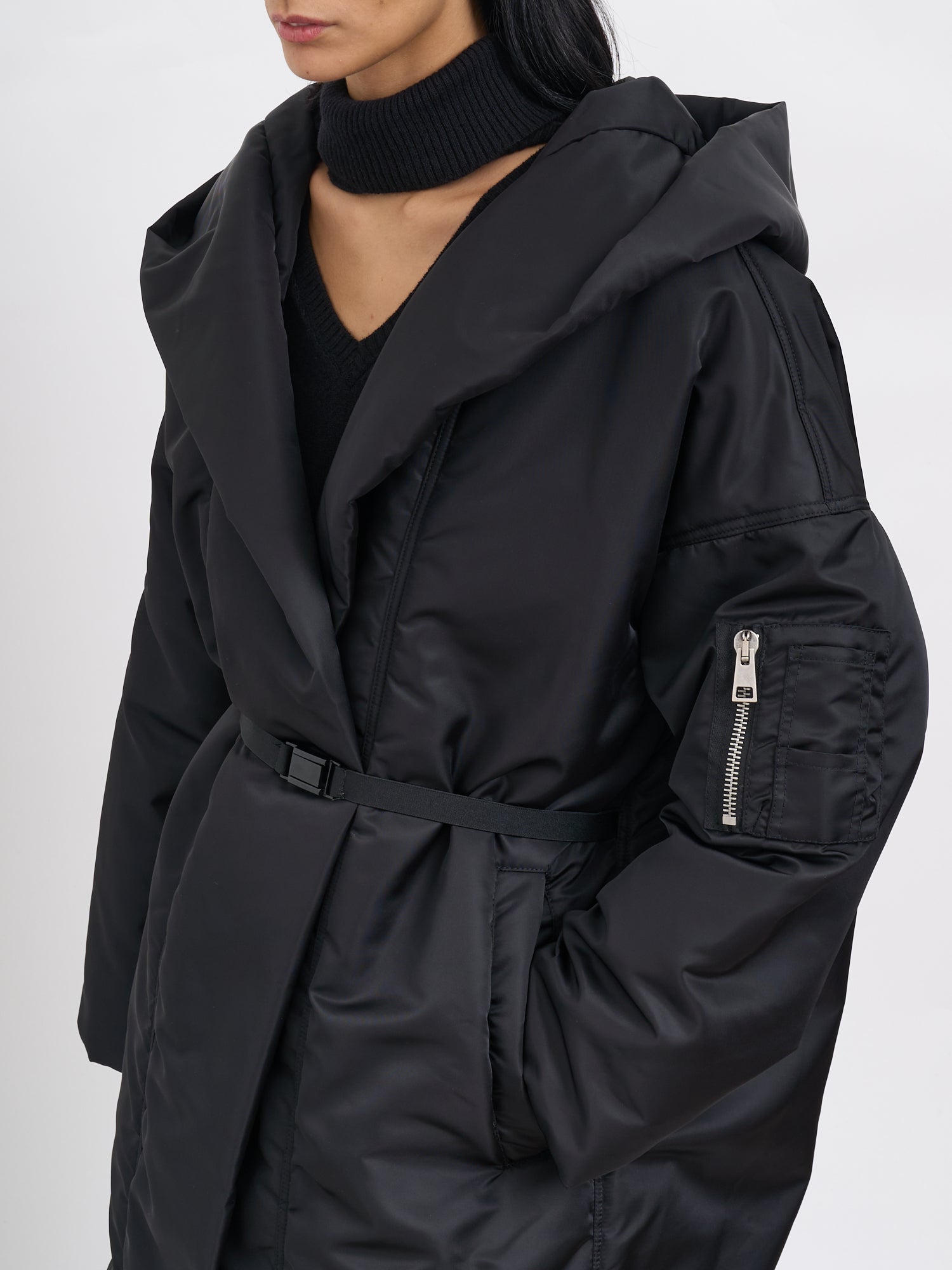 ANDREA YA'AQOV Oversized Long Padded Jacket - Size S