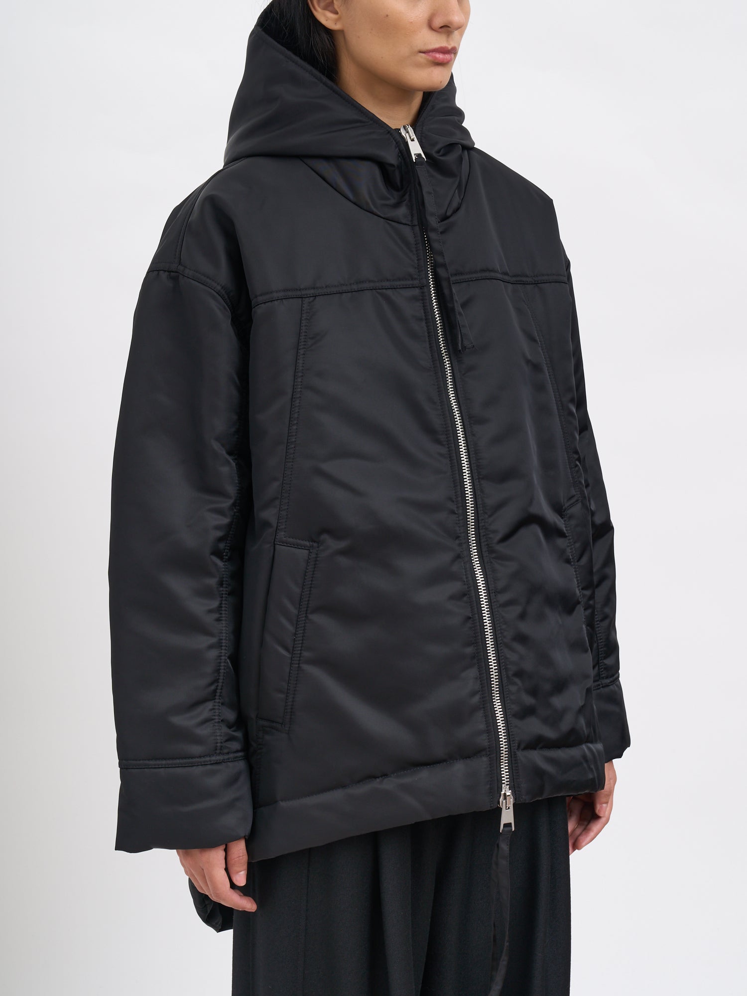 ANDREA YA'AQOV Padded Hooded Jacket in Size S
