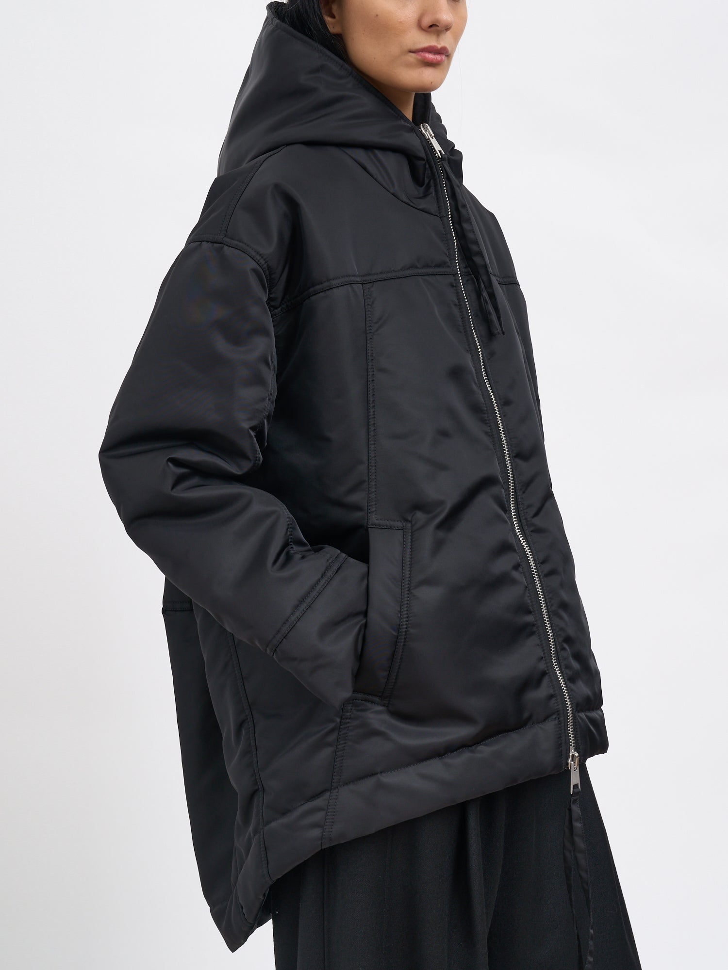 ANDREA YA'AQOV Padded Hooded Jacket in Size S