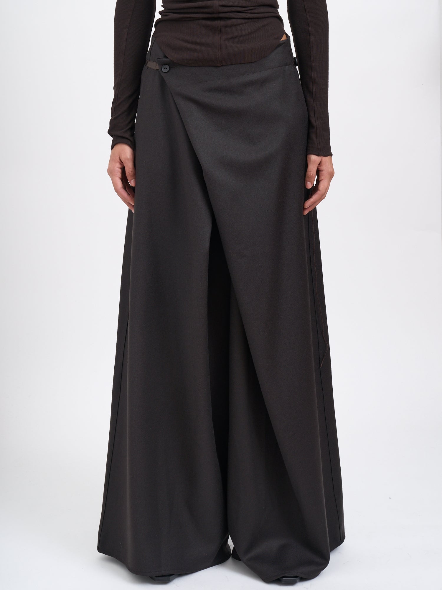 ANDREA YA'AQOV Wool Trouserskirt Culottes - Size S