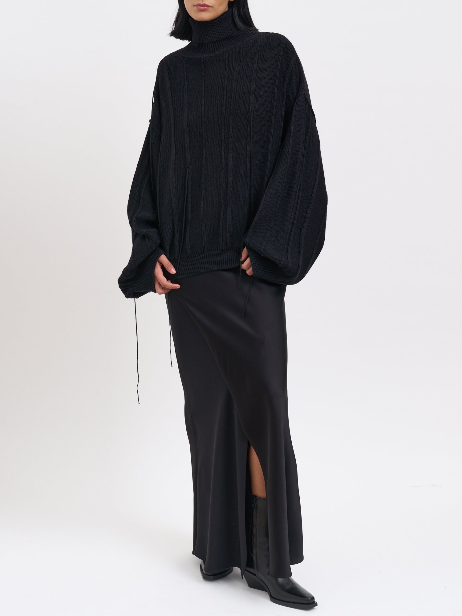 ANDREA YA'AQOV Wool High Neck Sweater