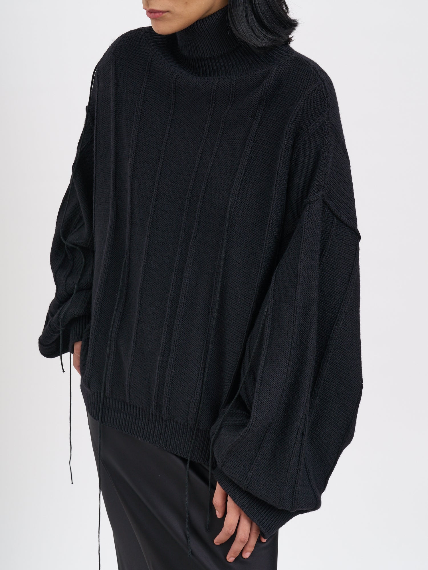 ANDREA YA'AQOV Wool High Neck Sweater