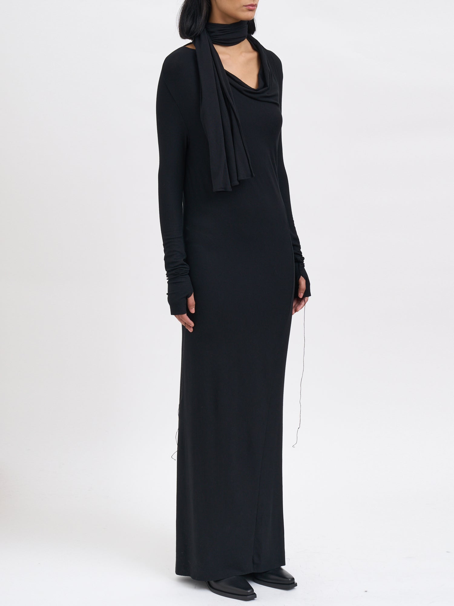 ANDREA YA'AQOV Long Modal Dress with Stretch Fabric - Size S