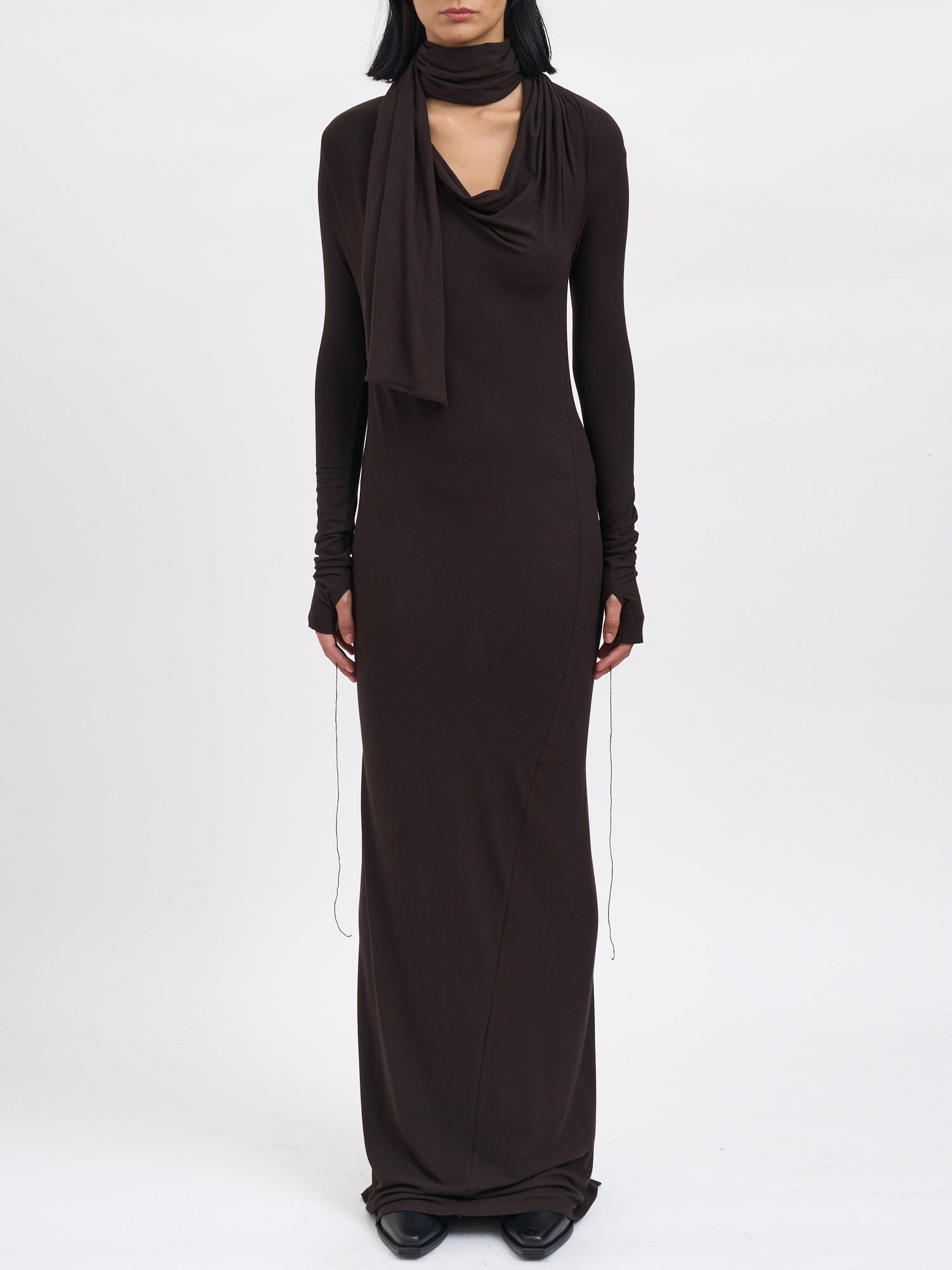 ANDREA YA'AQOV Long Sleeve Modal Dress - Size S