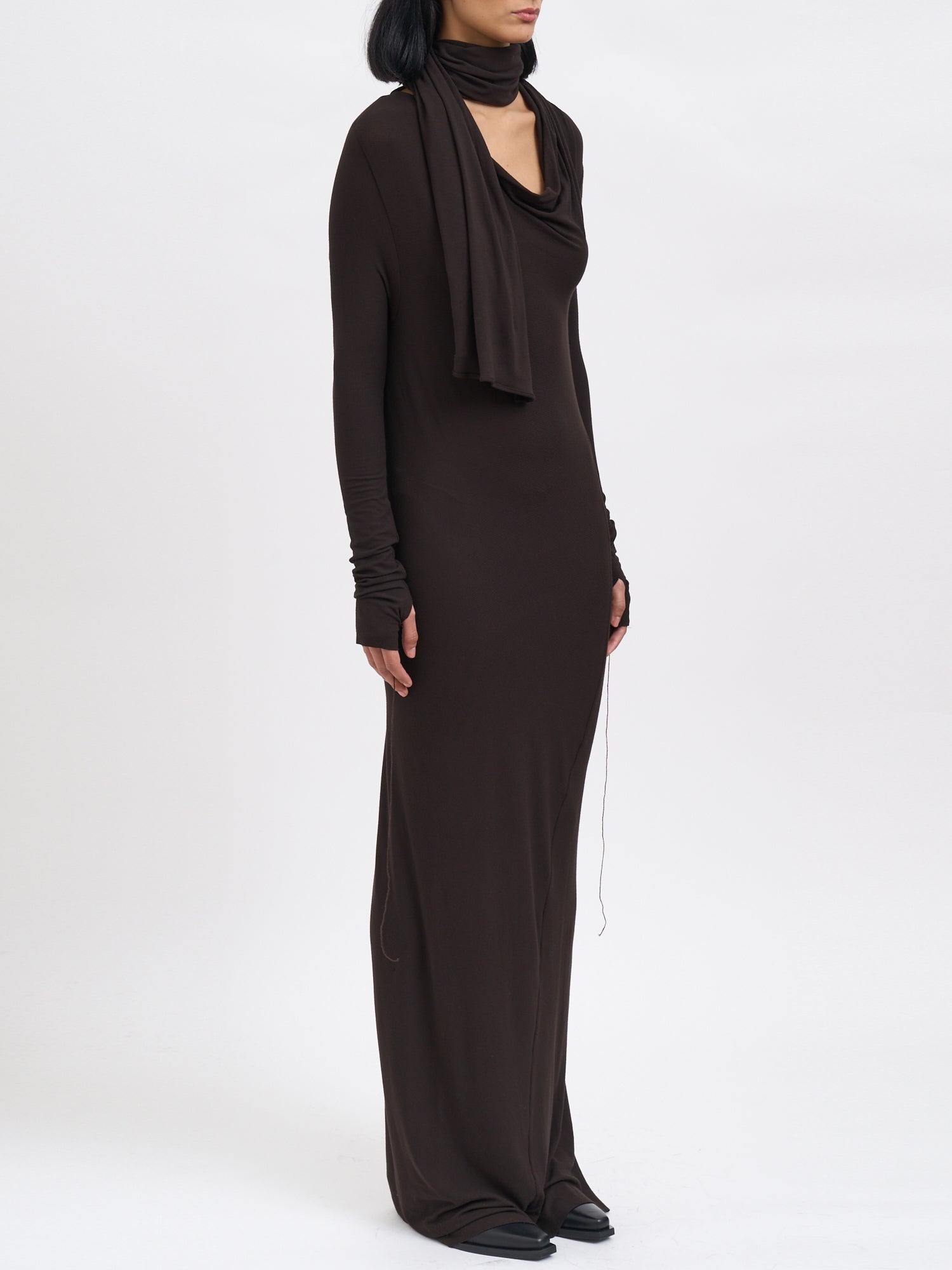 ANDREA YA'AQOV Long Sleeve Modal Dress - Size S