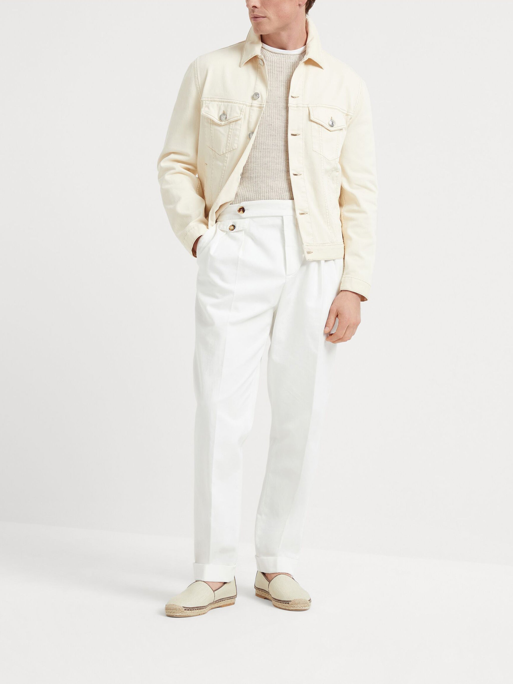 BRUNELLO CUCINELLI Four-Pocket Cotton Jacket for Men - FW25 Collection