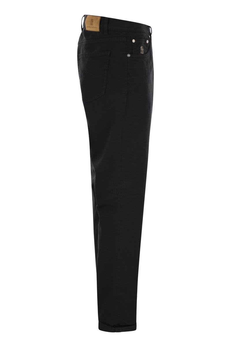 BRUNELLO CUCINELLI Traditional Fit Five-Pocket Trousers in Light Comfort-Dyed Denim