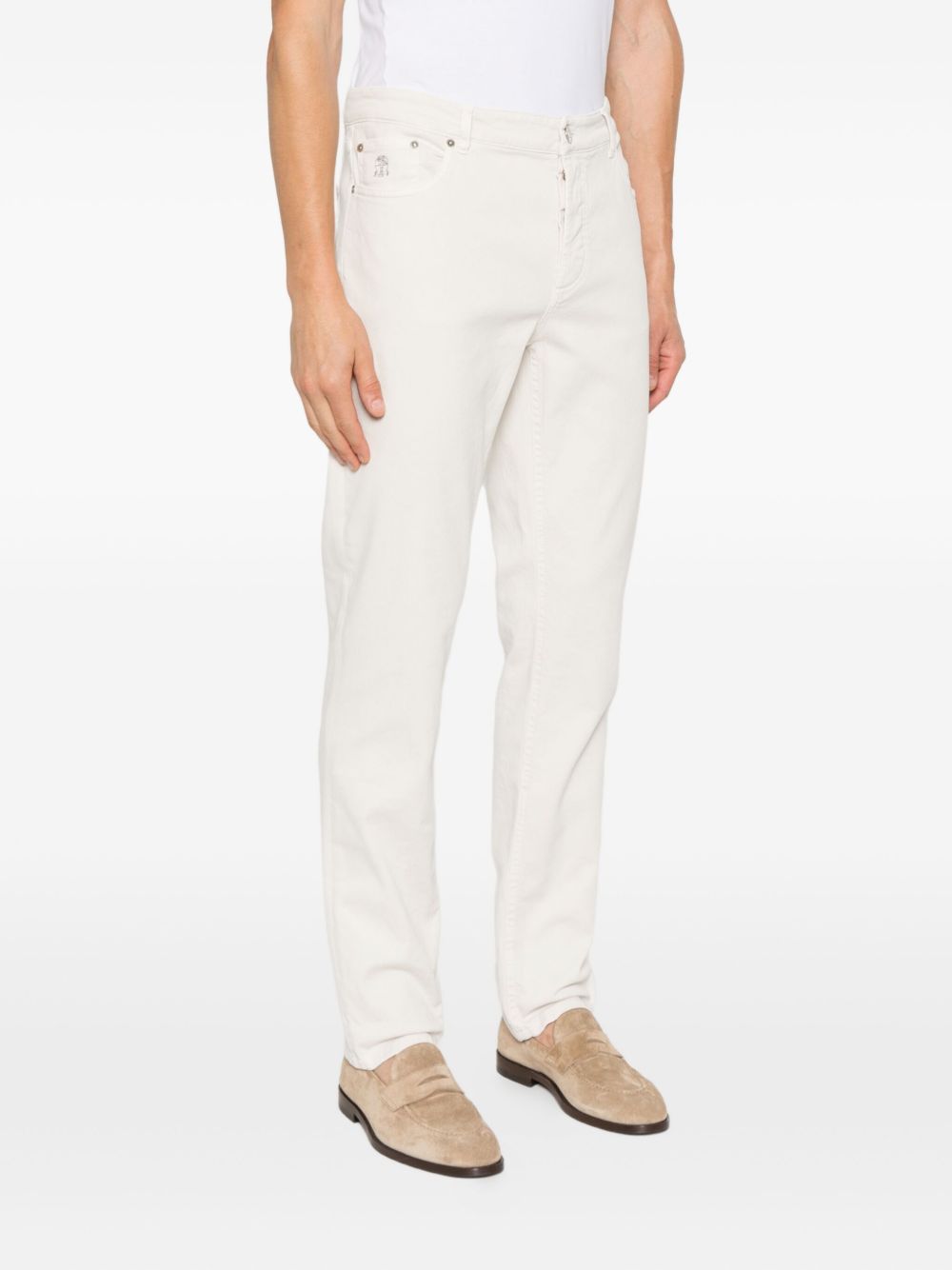 BRUNELLO CUCINELLI Sophisticated Five-Pocket Cotton Trousers for Men