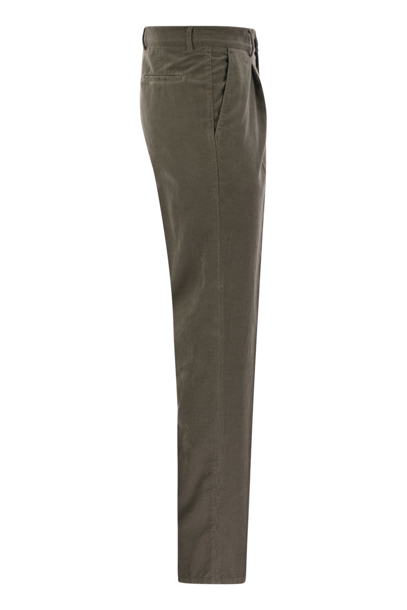 BRUNELLO CUCINELLI Leisure Fit Trousers with Tailored Darts