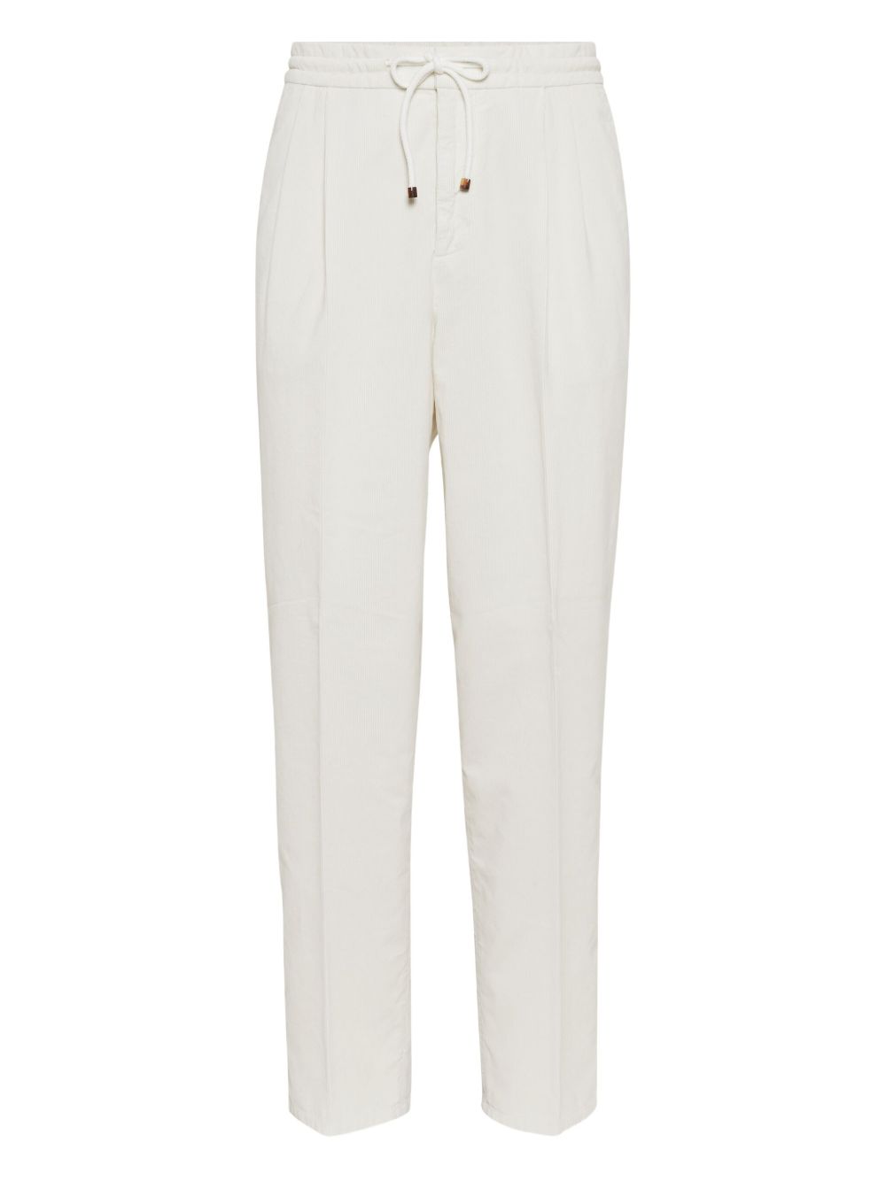BRUNELLO CUCINELLI Men's Velvet Trousers with Drawstring Waist