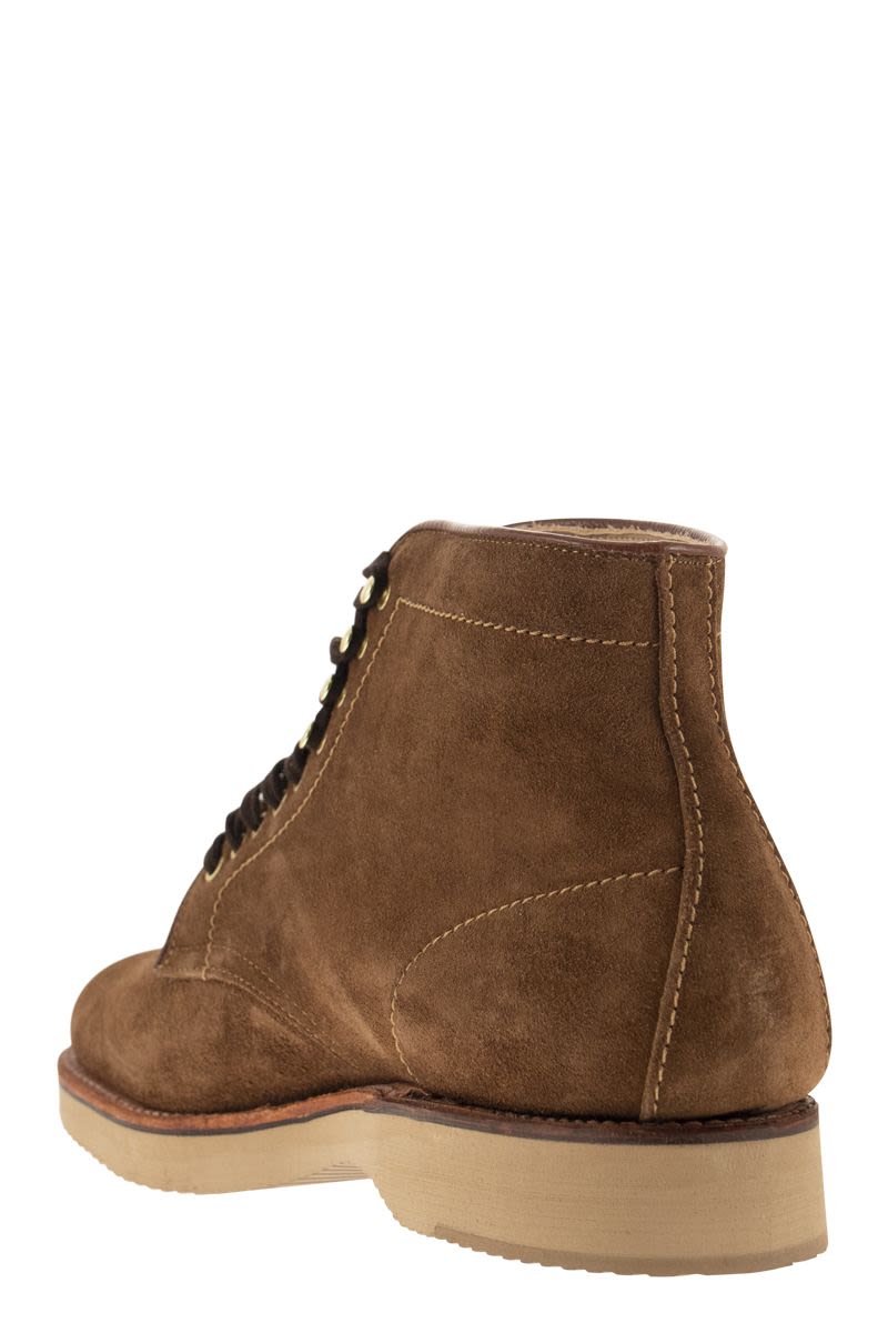 ALDEN Smooth Toe Suede Boot for Men