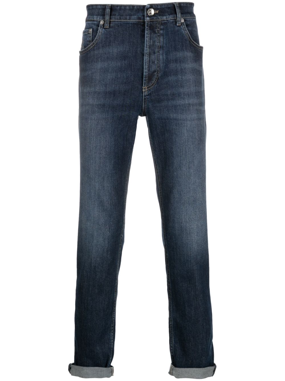BRUNELLO CUCINELLI Classic Mid-Rise Denim Jeans for Men