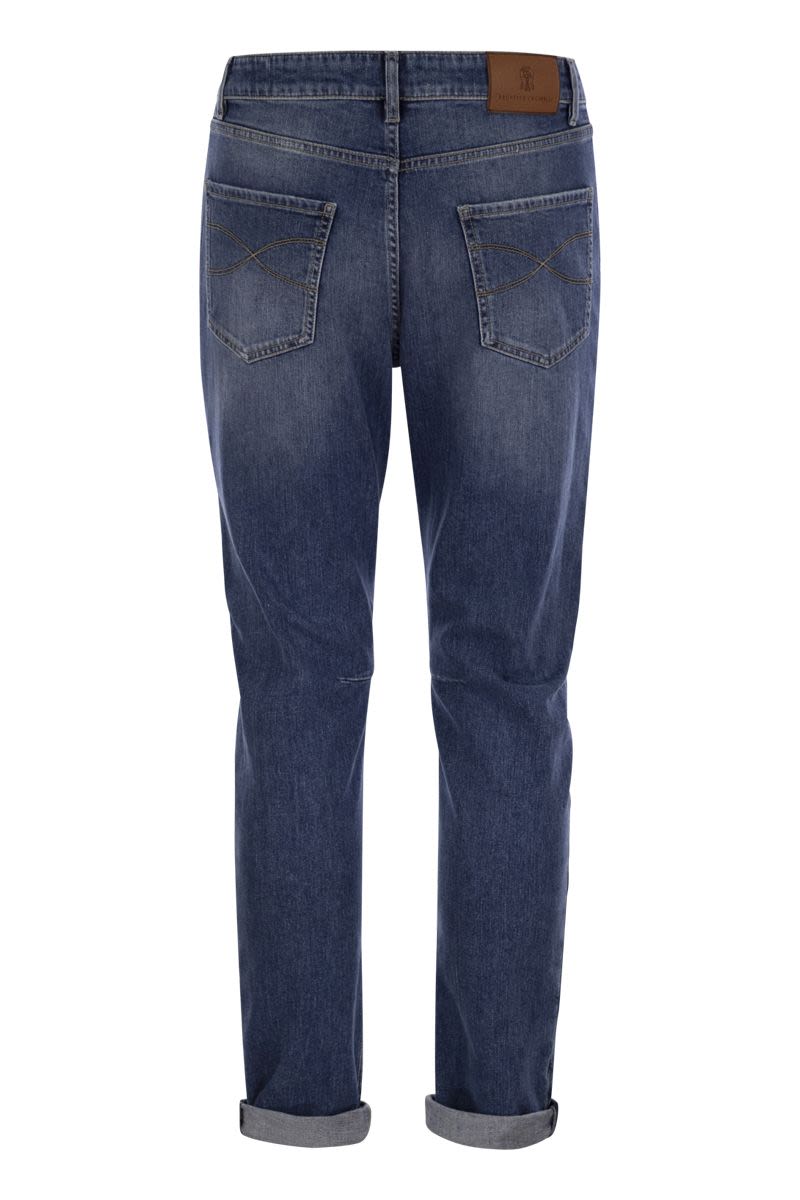 BRUNELLO CUCINELLI Five-Pocket Leisure Fit Trousers in Lightweight Denim