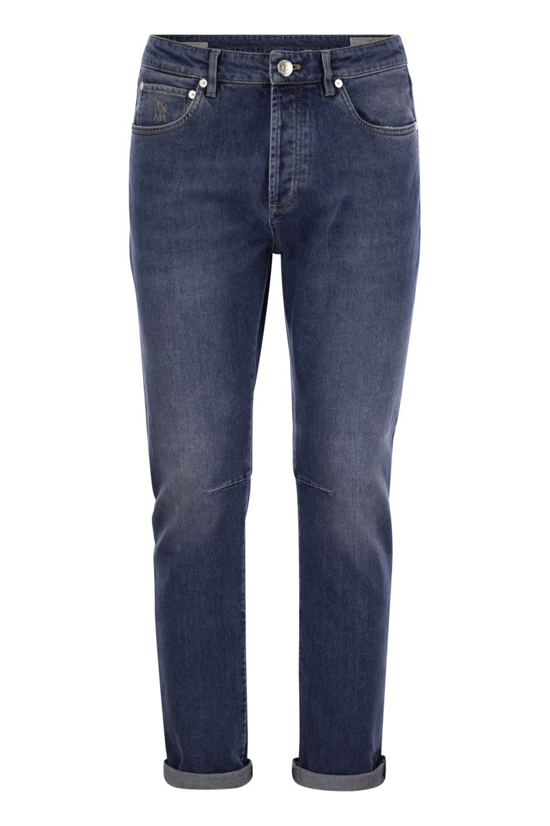 BRUNELLO CUCINELLI Five-Pocket Leisure Fit Trousers in Lightweight Denim