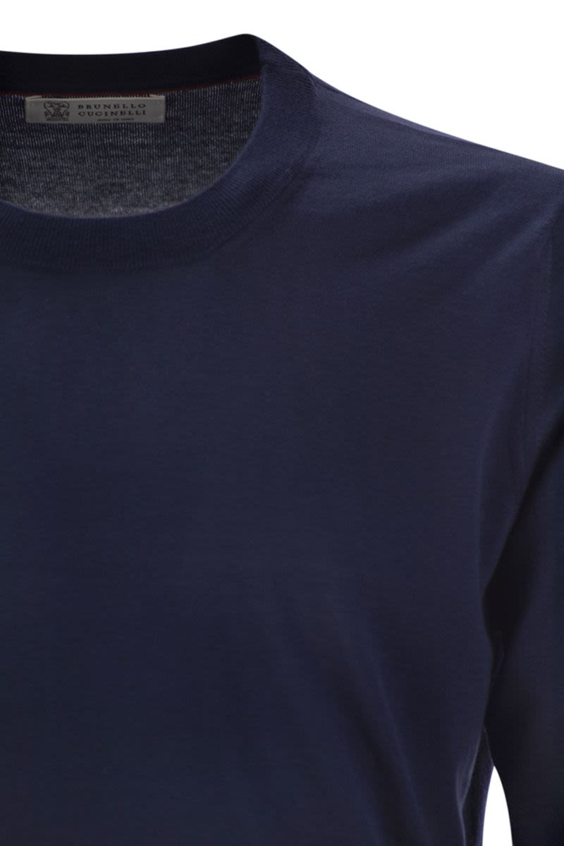 BRUNELLO CUCINELLI Lightweight Cotton Sweater for Men