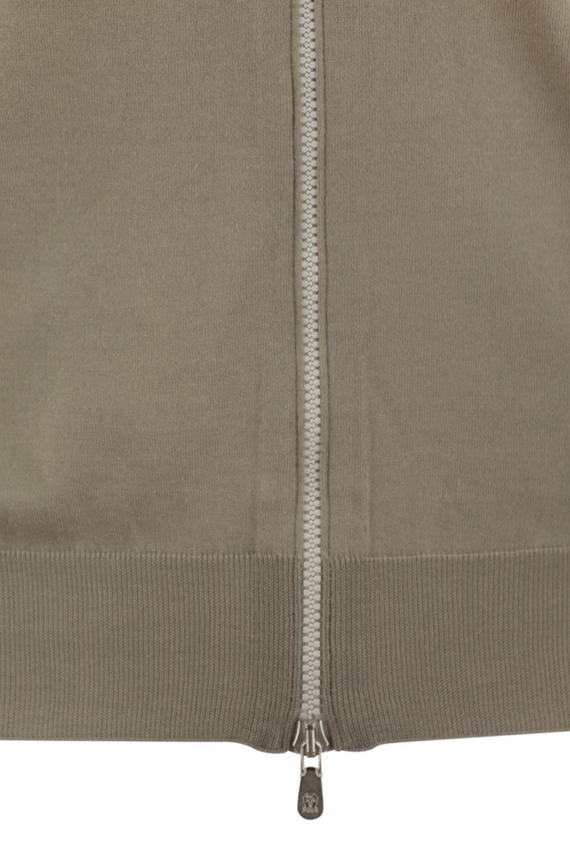 BRUNELLO CUCINELLI Essential Cotton Cardigan with Zip for Men