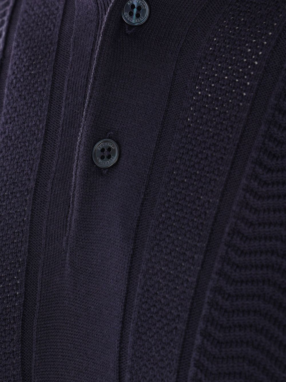 BRUNELLO CUCINELLI Men's Cozy Short Sleeve Polo Sweater with Button Placket