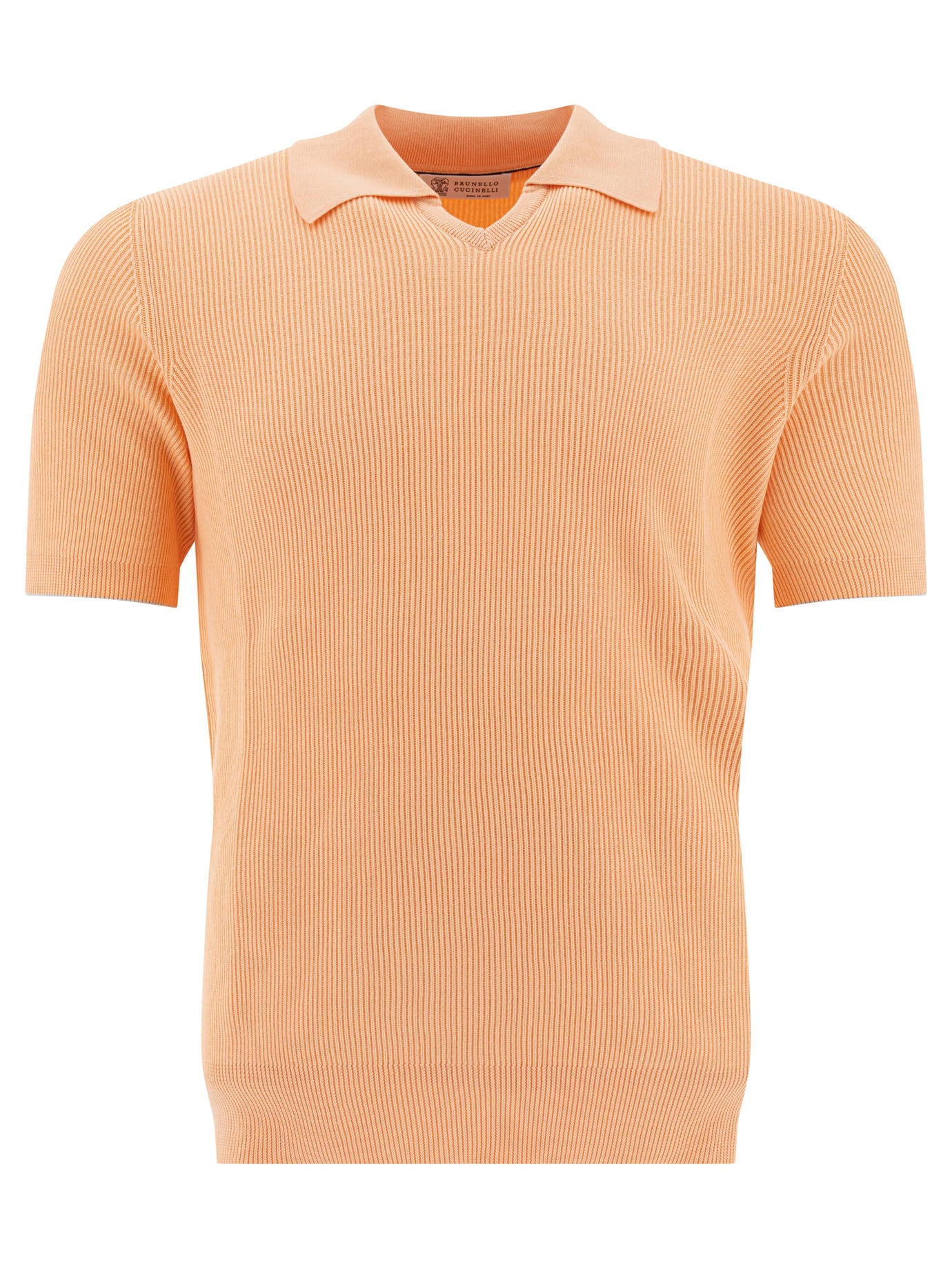 BRUNELLO CUCINELLI Men's Lightweight Linen-Cotton Blend Polo Shirt