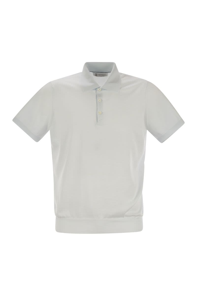 BRUNELLO CUCINELLI Lightweight Cotton Knit Polo Shirt