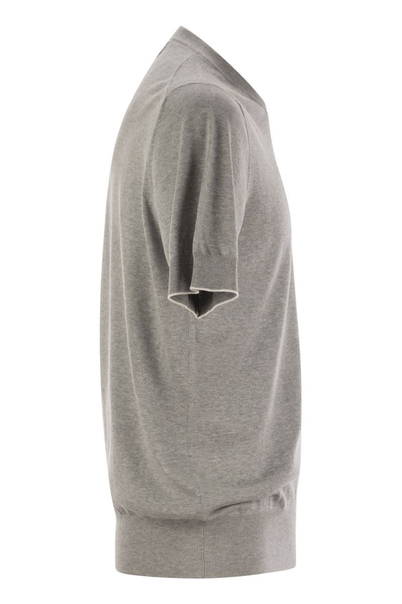 BRUNELLO CUCINELLI Short-Sleeved Cotton T-Shirt