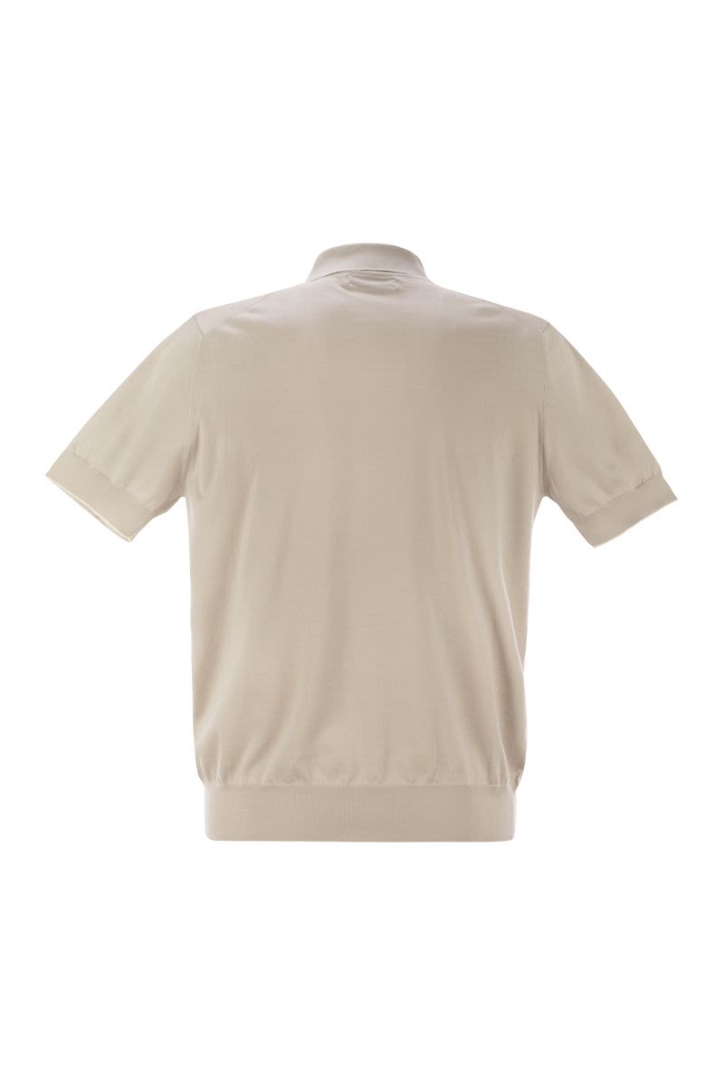 BRUNELLO CUCINELLI Lightweight Cotton Knit Polo Shirt