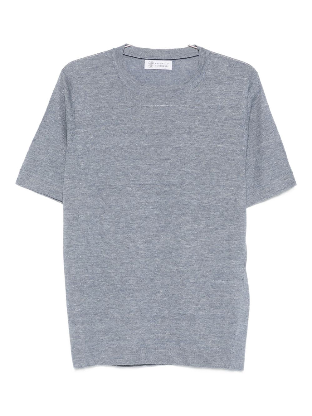 BRUNELLO CUCINELLI Linen Blend Knit Sweater for Men - Spring/Summer