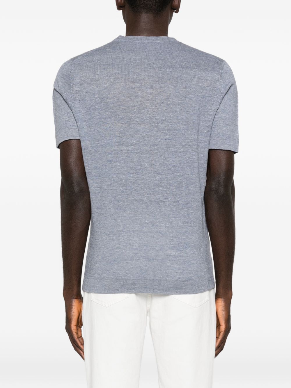 BRUNELLO CUCINELLI Linen Blend Knit Sweater for Men - Spring/Summer