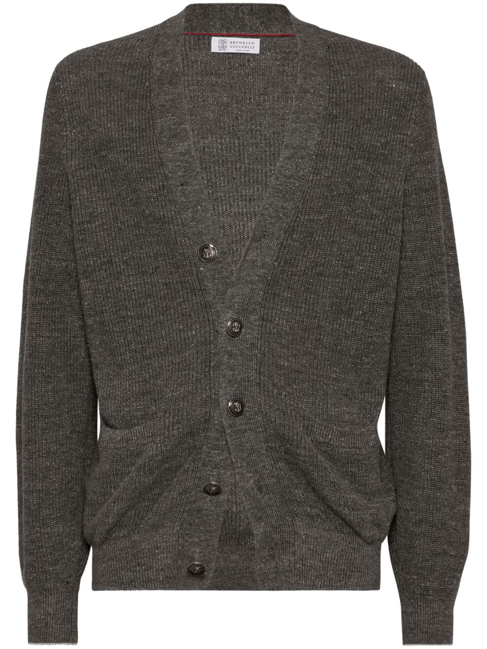 BRUNELLO CUCINELLI Men's Front Button Fastening Knit Cardigan