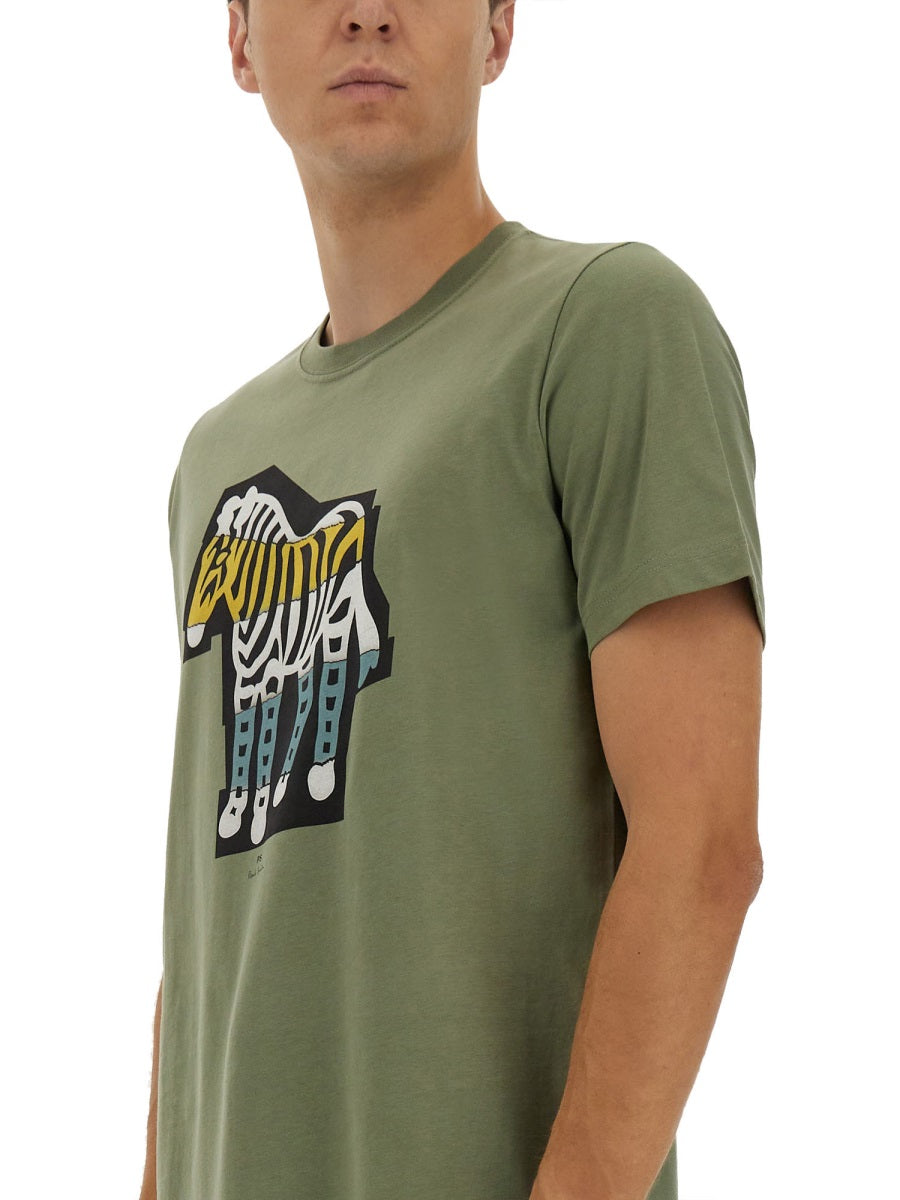 PS PAUL SMITH Organic Cotton T-Shirt for Men - FW25 Collection