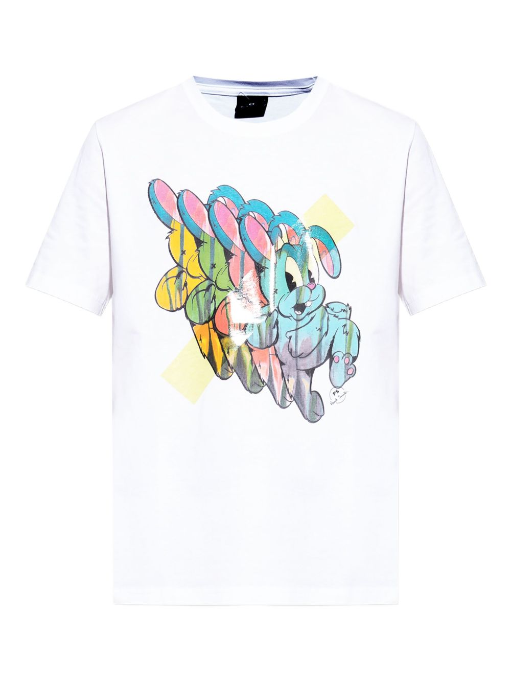 PS PAUL SMITH Men's Bunny Repeat Graphic Cotton T-Shirt