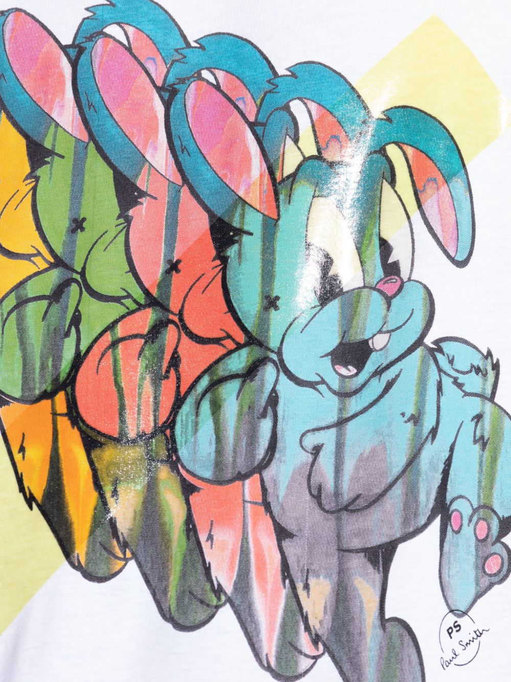 PS PAUL SMITH Men's Bunny Repeat Graphic Cotton T-Shirt