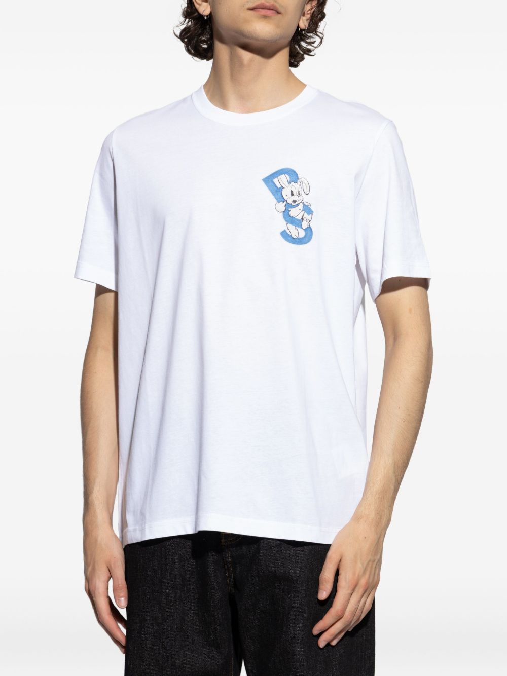 PS PAUL SMITH Bunny Repeat Cotton T-Shirt - Relaxed Fit, Crew Neck