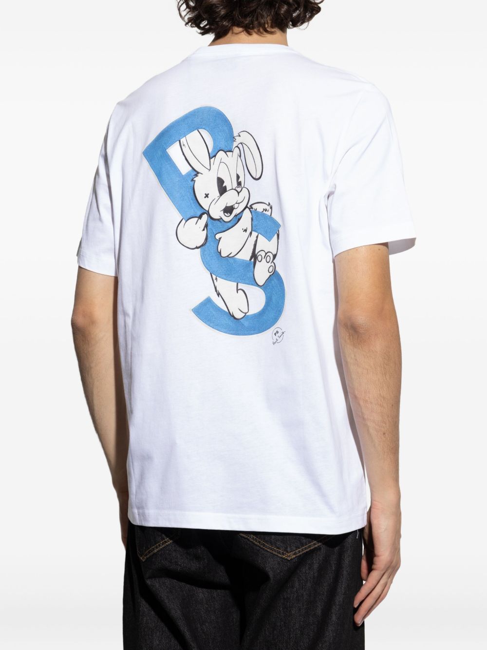 PS PAUL SMITH Bunny Repeat Cotton T-Shirt - Relaxed Fit, Crew Neck