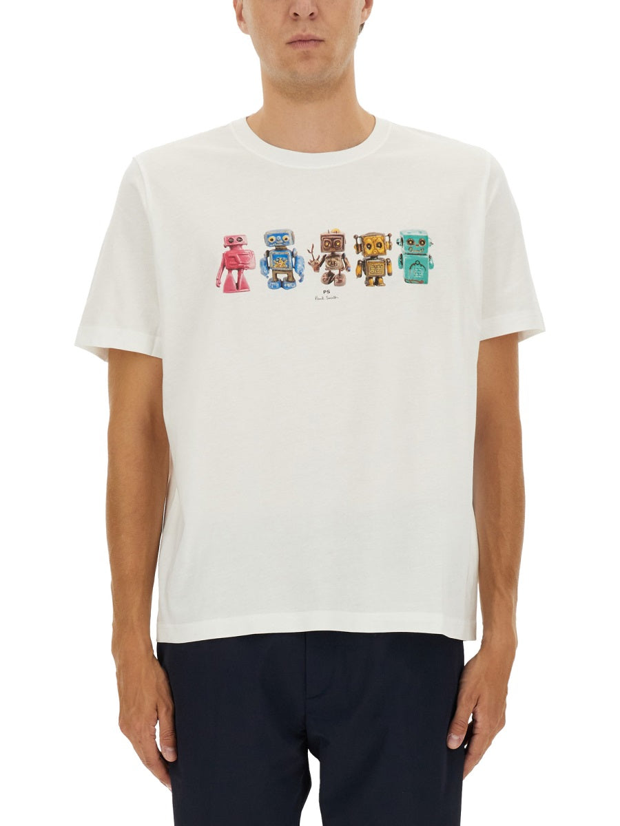 PS PAUL SMITH Organic Cotton T-Shirt for Men - FW25 Collection