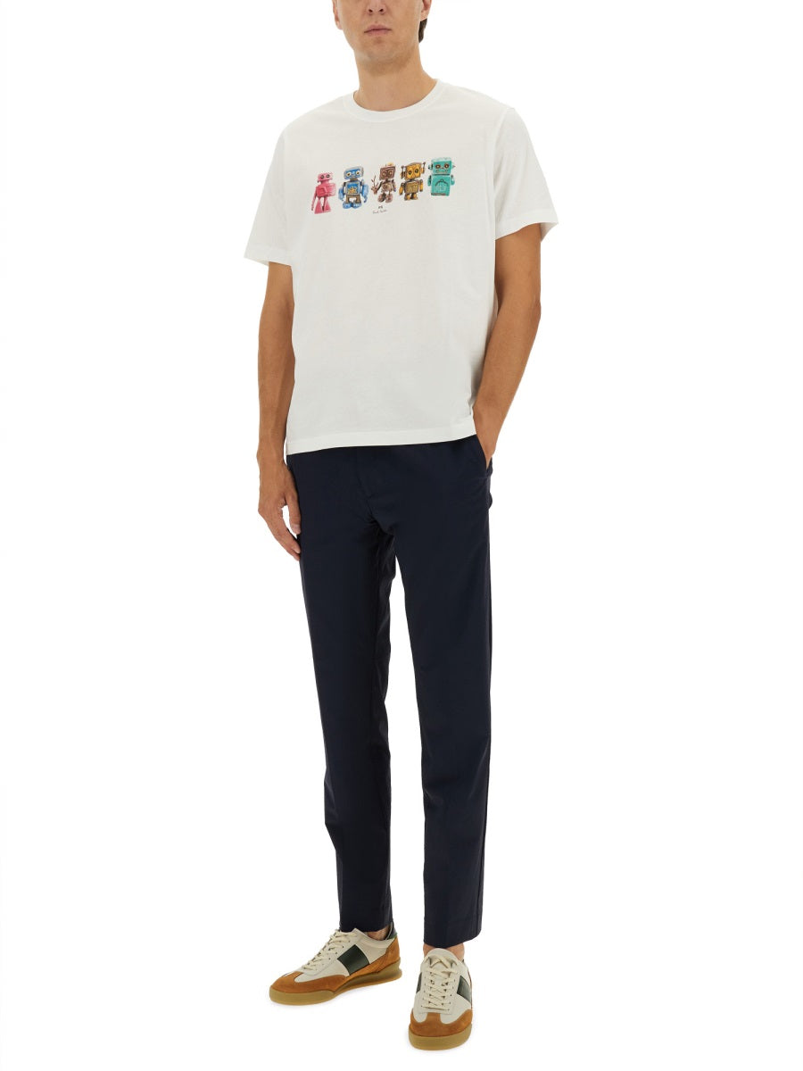 PS PAUL SMITH Organic Cotton T-Shirt for Men - FW25 Collection