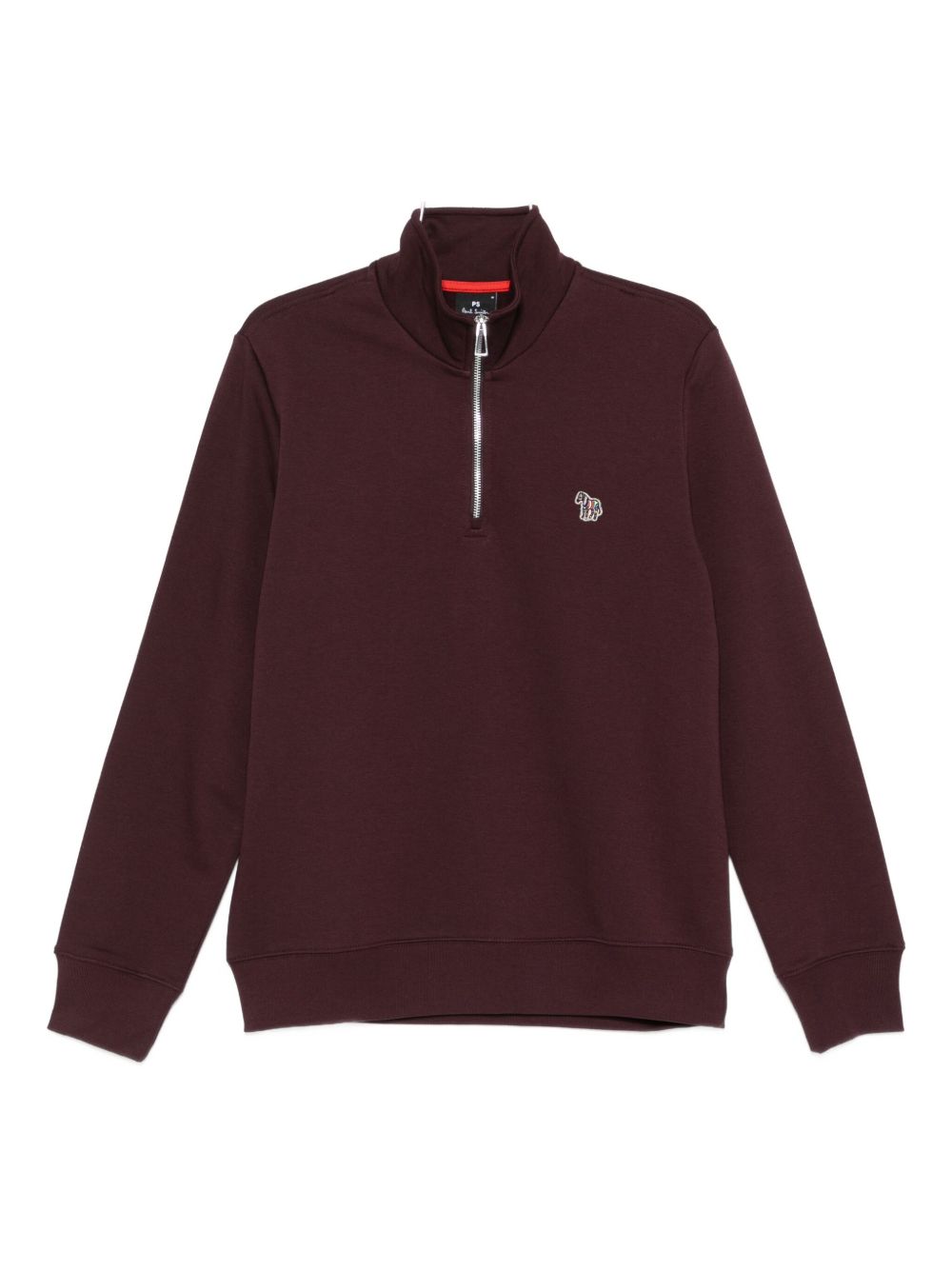 PAUL SMITH Half Zip Ribbed Cuffs Pullover for Men
