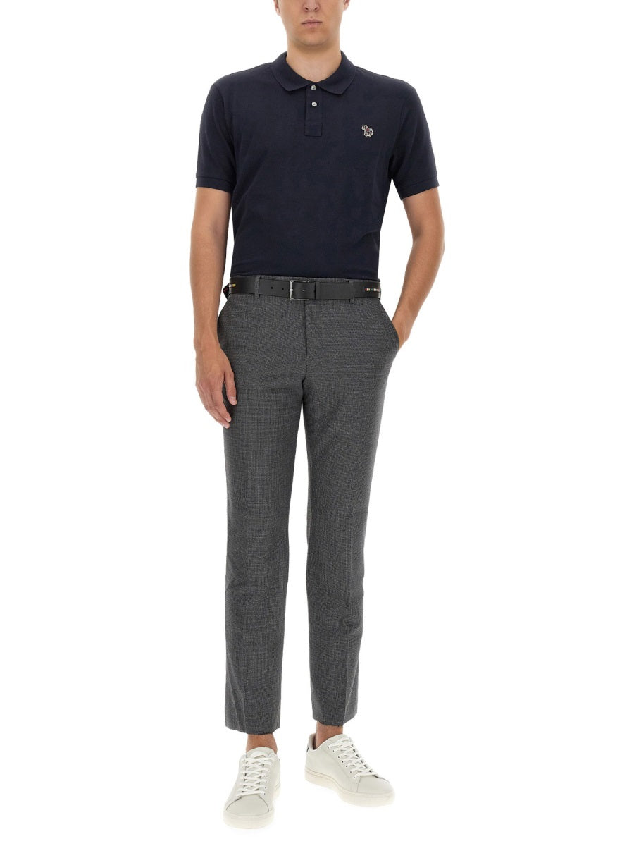 PS PAUL SMITH Regular Fit Polo Shirt with Zebra Patch