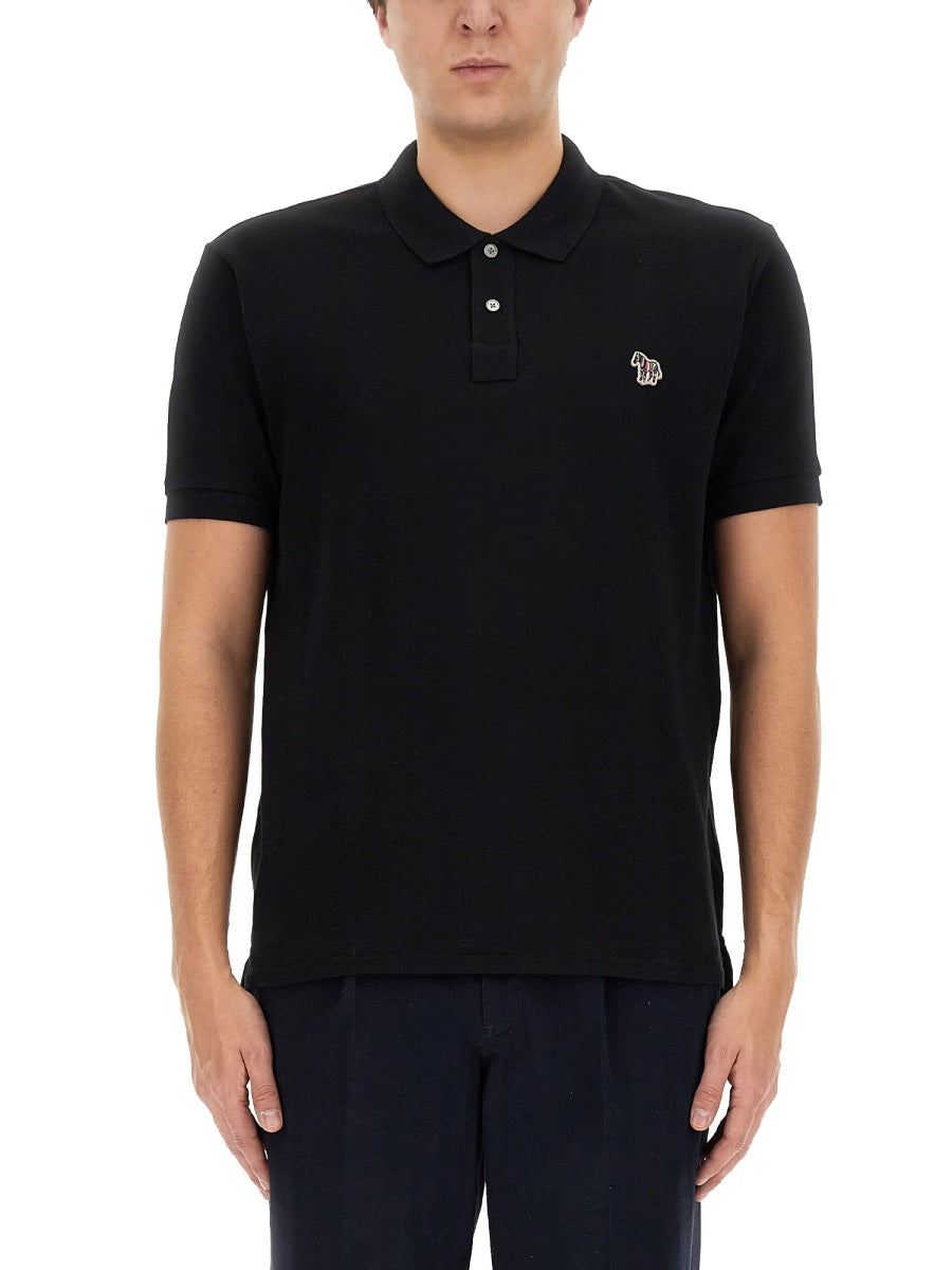 PS PAUL SMITH Classic Polo Shirt with Zebra Patch