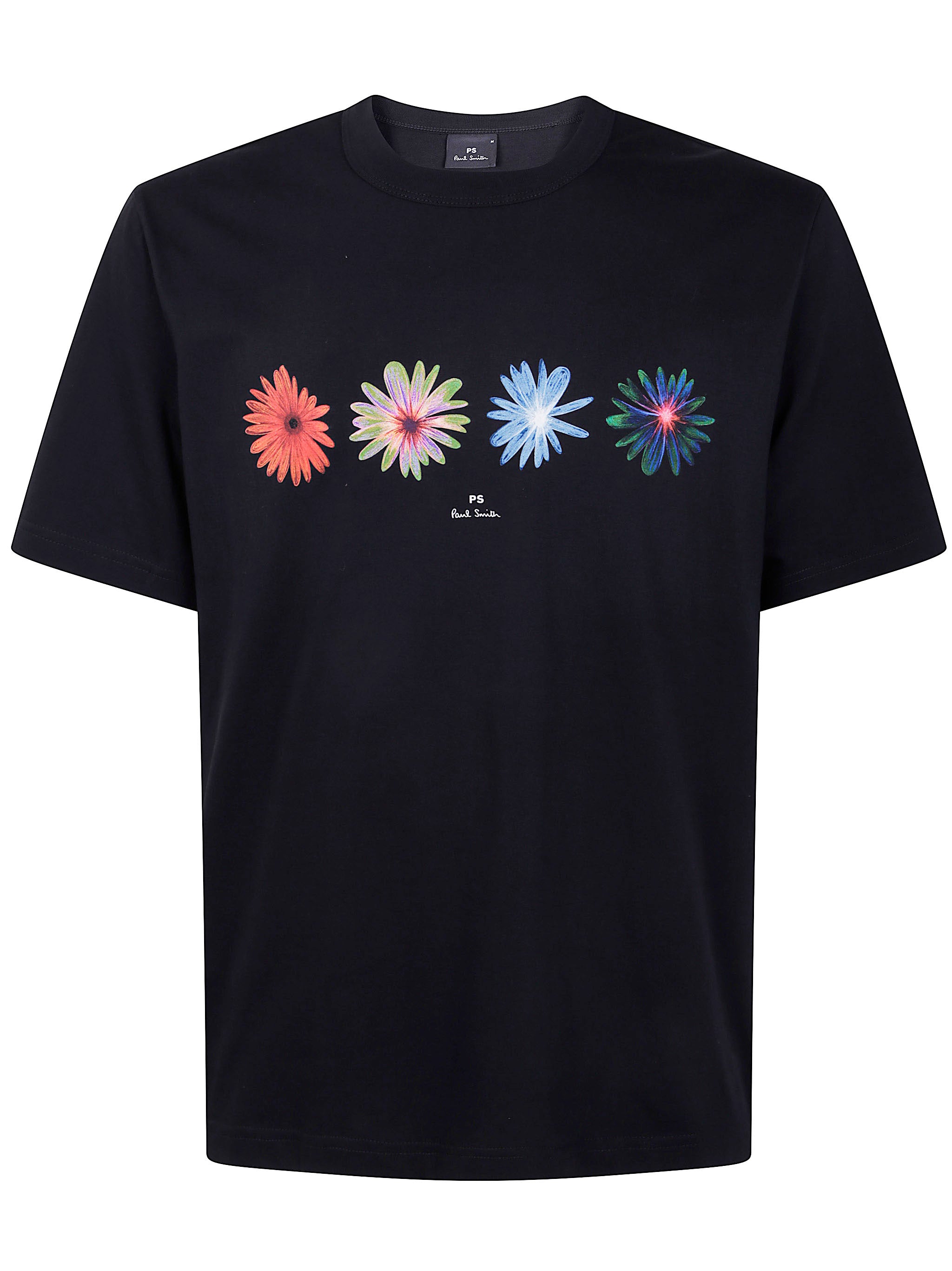 PAUL SMITH Casual Fit Short Sleeve T-Shirt with Floral Design