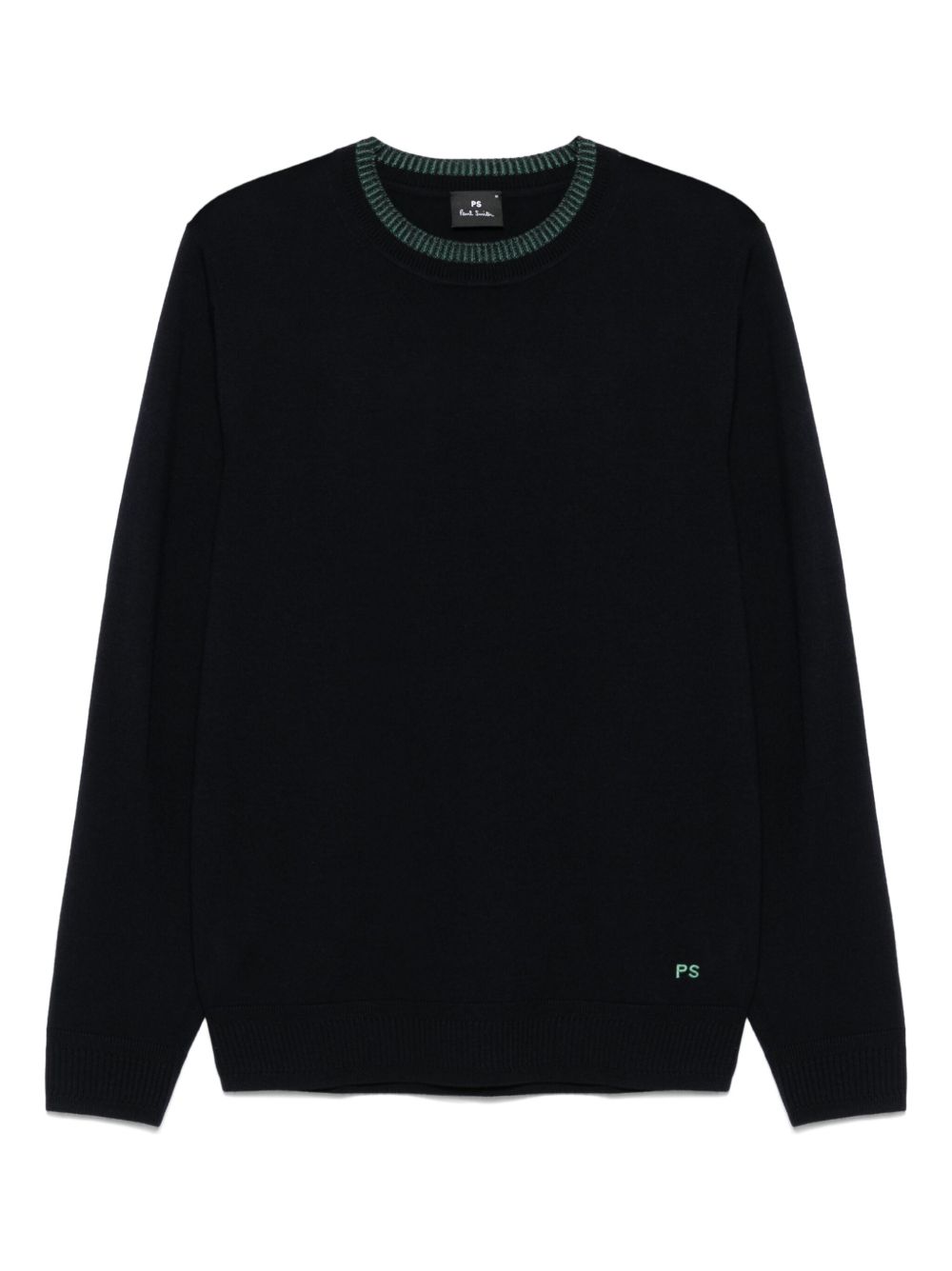 PS PAUL SMITH Luxurious 100% Merino Wool Crew Neck Sweater for Men