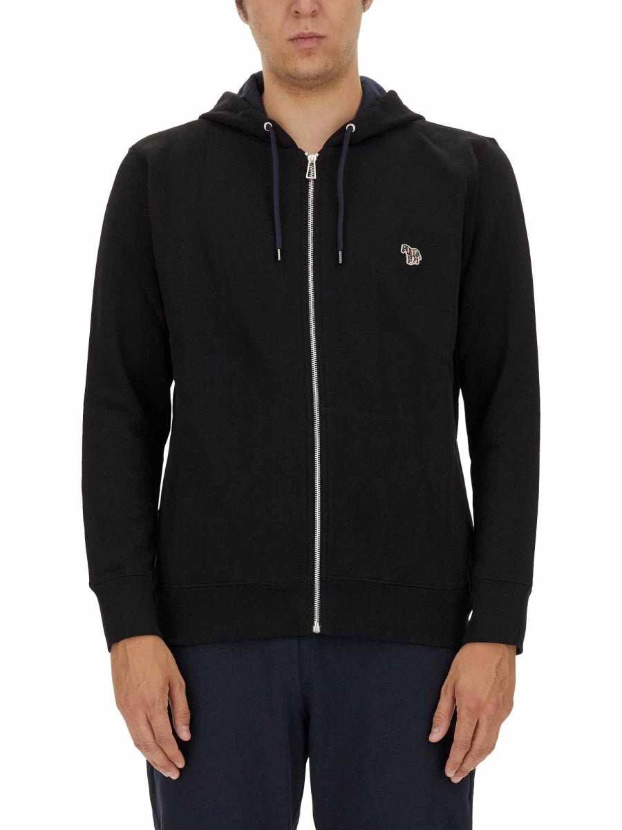 PS PAUL SMITH Men's Regular Fit Sweatshirt with Zebra Patch